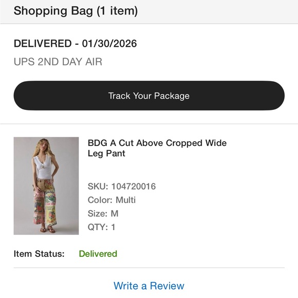 BDG A Cut Above Cropped Wide Leg Pant - Picture 4 of 4